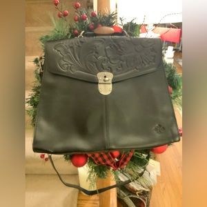Black Patricia Nash Embossed Bag